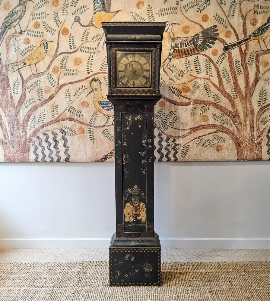 Painted longcase clock