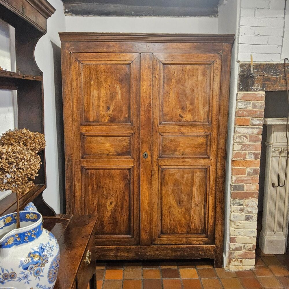 Large fruitwood cupboard