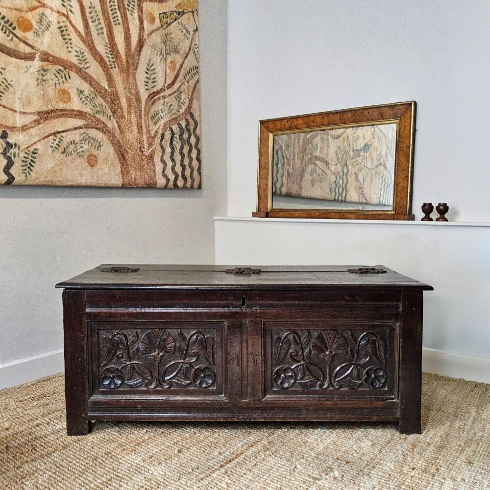 Pair of carved panels