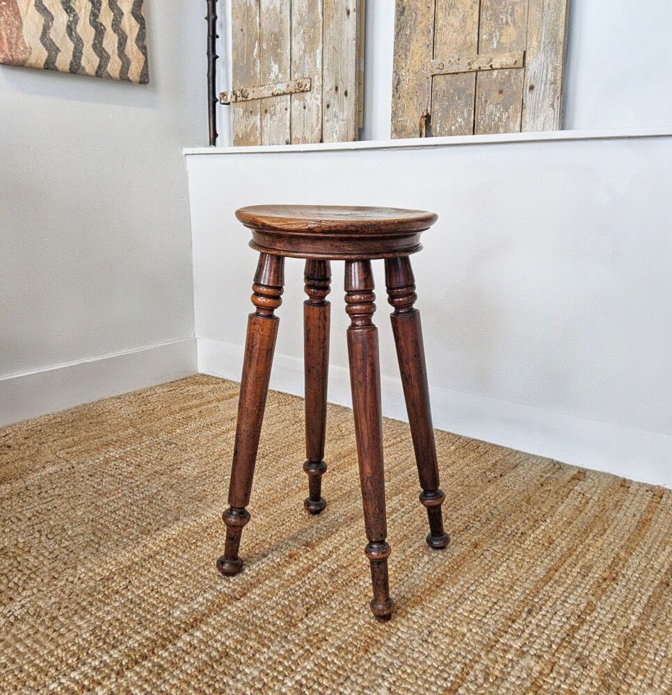 Slab seat stool