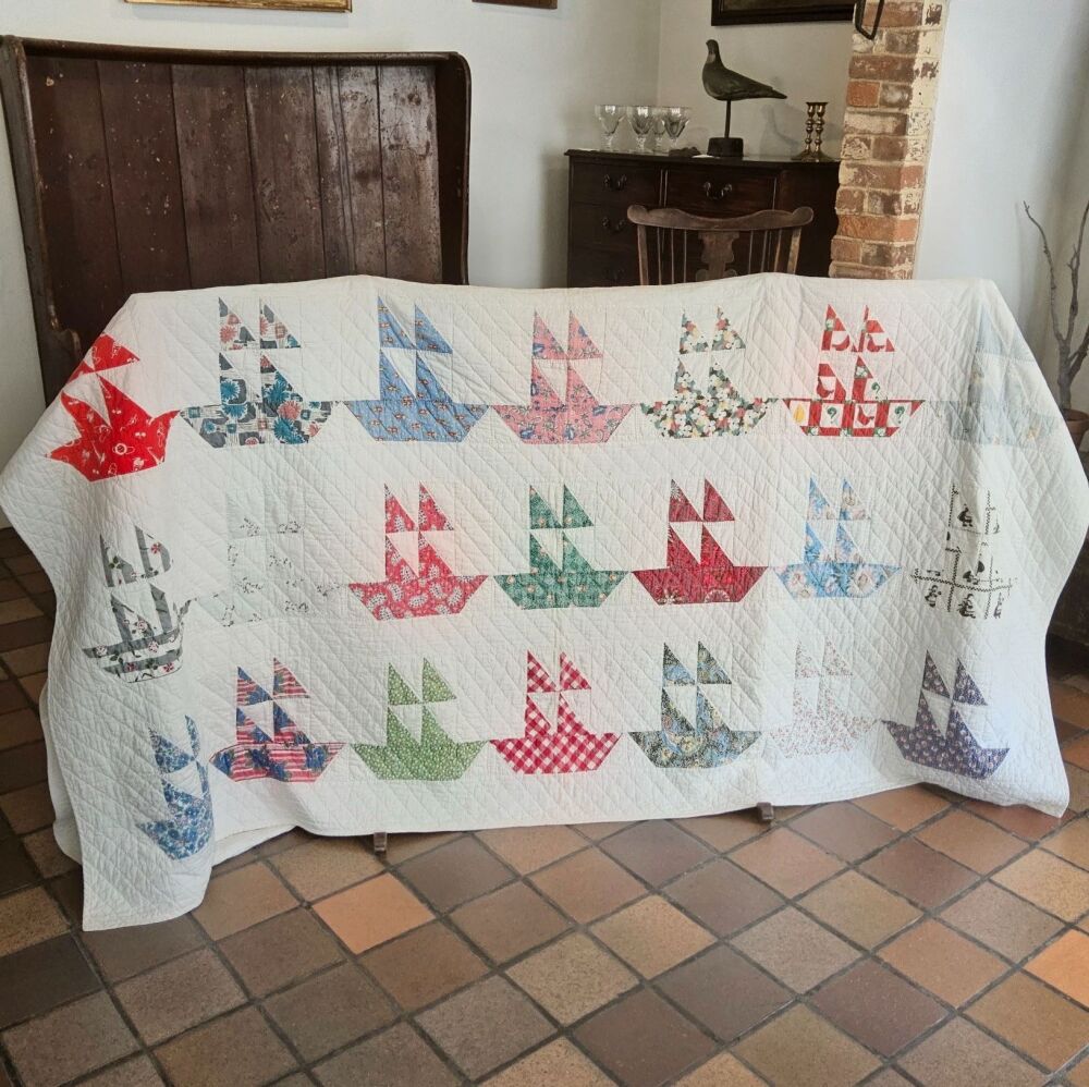 American patchwork quilt