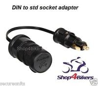 Din sockets and adaptors ideal for BMW & Triumph motorcycles
