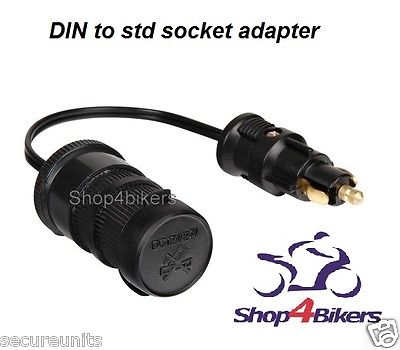 Motorcycle aux power plug standard DIN socket adapter 12v 24v suit BMW Triu