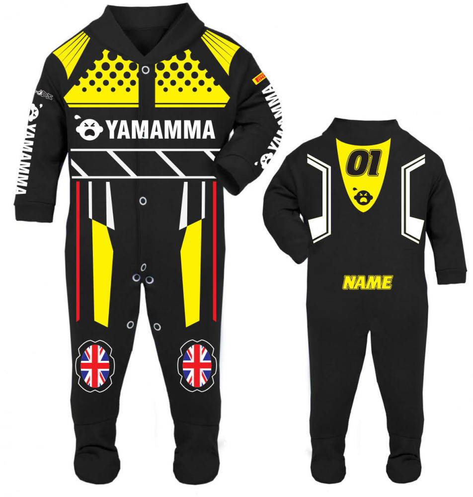 Shop4bikers Motorcycle baby grows babygrow romper suits My First Leathers