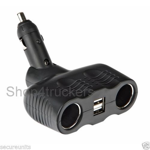 Motorcycle touring 2 x USB 2 x socket power adapter aux power cigarette cha