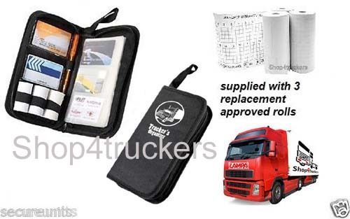 Truck HGV Tacho Digital tachograph organiser wallet & 1x box of rolls 3 rol