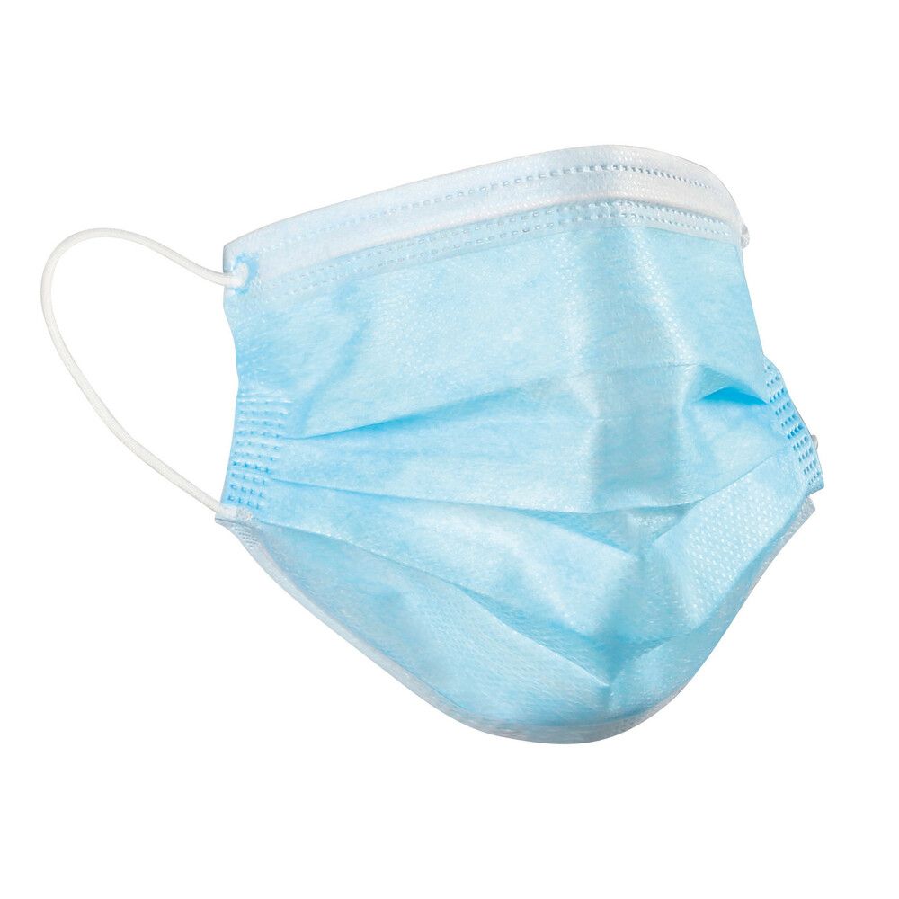  Mouth face mask disposable 3 ply non-woven fabric hypoallergenic 