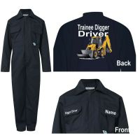Kids children boiler suit overalls coveralls customise trainee digger driver