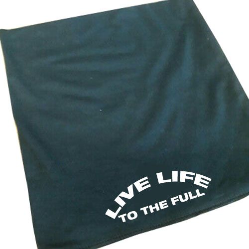  Live life to the full motorcycle black 100% cotton neck tube mask