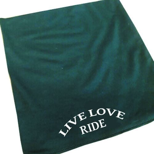 Live Love Ride motorcycle black 100% cotton neck tube mask
