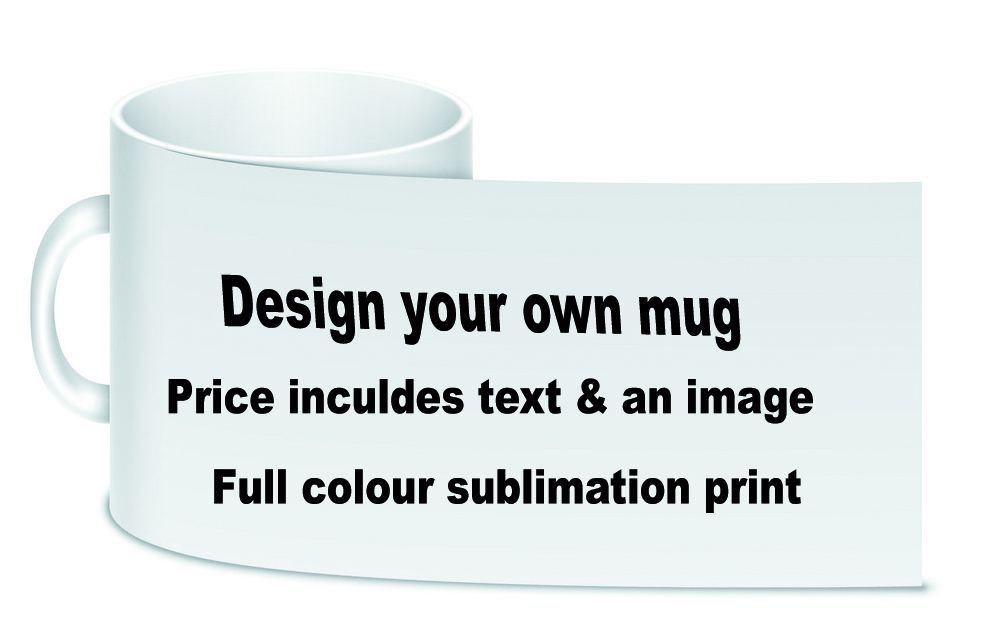 Personalise customise ceramic white large handle mug with box
