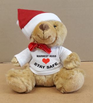 Christmas Xmas teddy bear warmest hugs stay safe