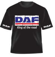 z - DAF truck lorry king of the road black kids children tshirt tee