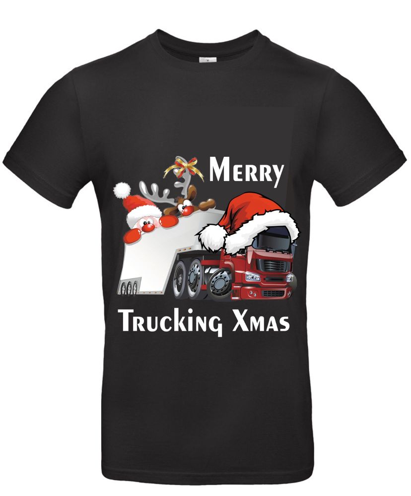 z - Merry Trucking Xmas christmas santa truck fun kids children