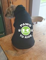 Dog pet hoodie Paws to ride Wagasaki biker motorcycle cotton pullover qaulity