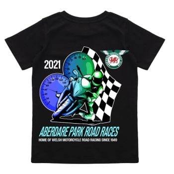 Aberdare Park Road Races Official Kids black tee t-shirt