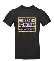 B - Duckhams motor oil design retro finish unisex T-shirt Tee black