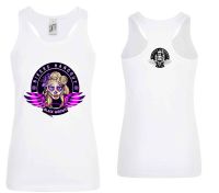 C. Black Widows Women Lady White Tank Top Vest Tee T-shirt 