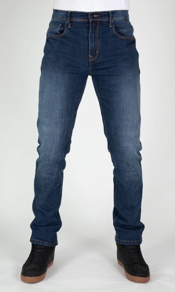 MotoJean BY COVEC CE AA MOTORCYCLE STRAIGHT FIT JEANS ARMOURED BLUE