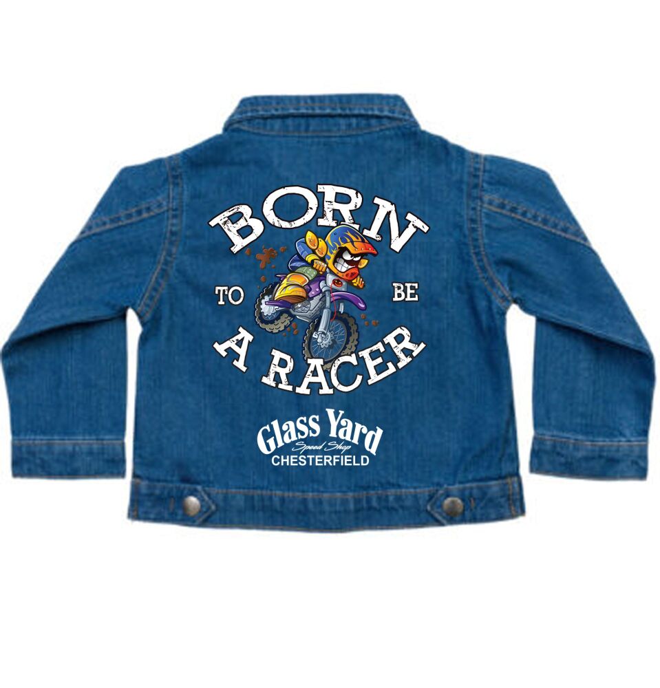 kids denim jacket born to be a racer MX