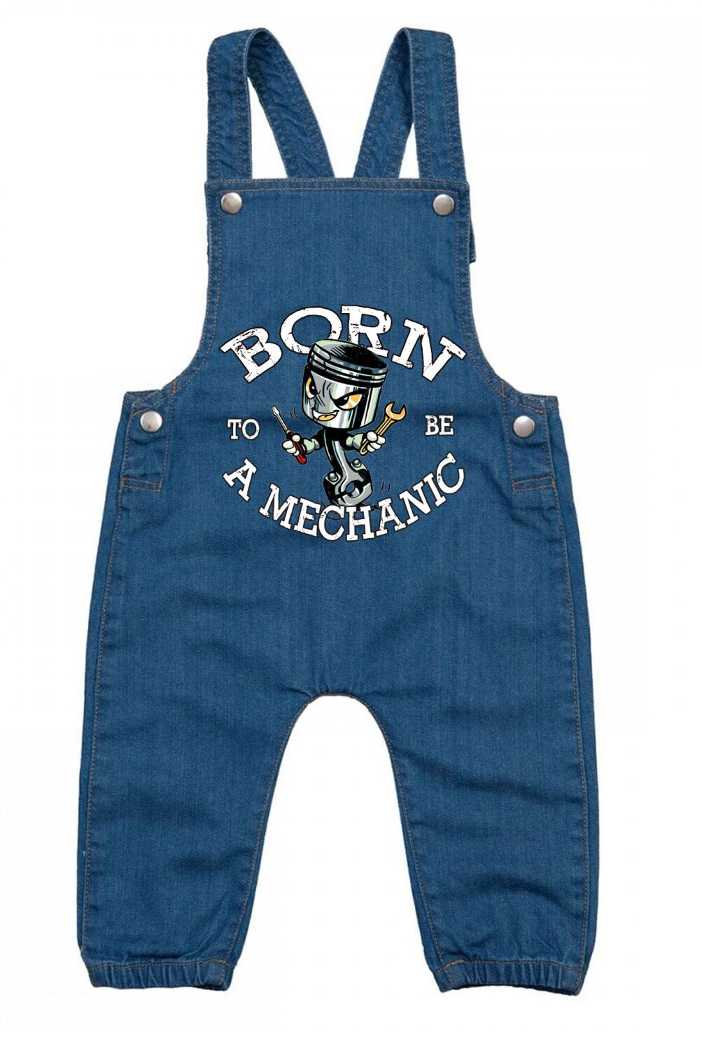 Kids children Baby Denim Dungarees born to be a mechanic