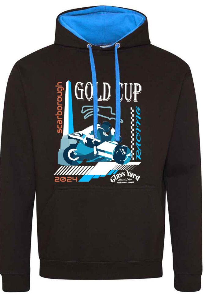 Olivers Mount Gold Cup Scarborough motorcycle road racing black hoodie 2024