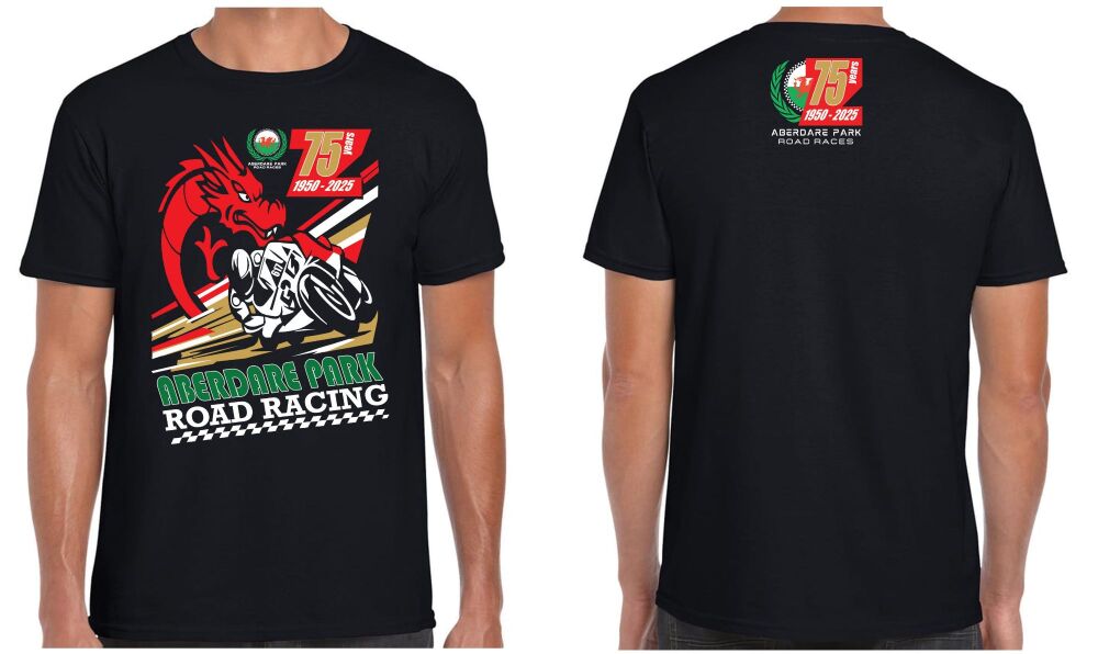 A. Aberdare Park Road Races official tee t-shirt black unisex 2025