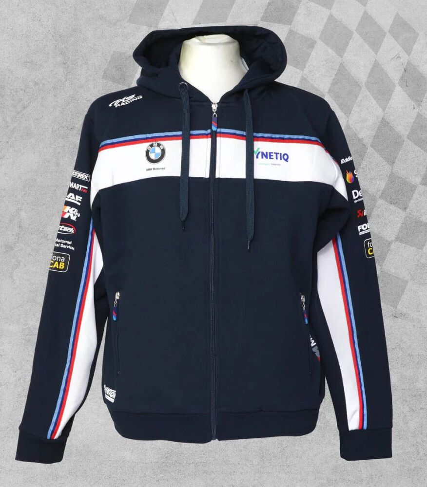 Official BMW Racing Synetiq Motorsport Sweatshirt Zip Up Hoodie