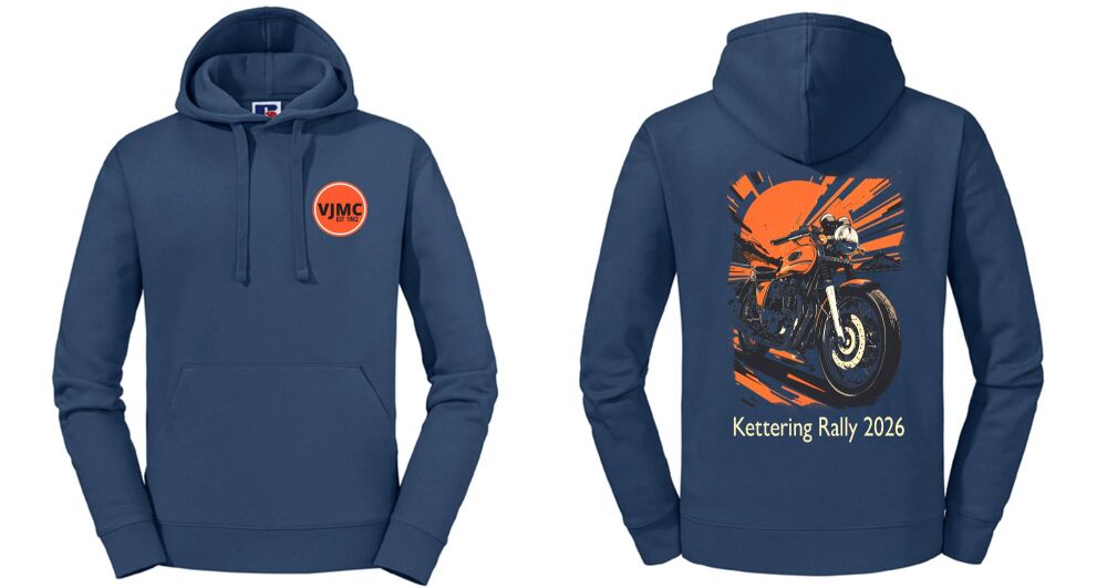 VJMC Kettering Rally 2026 hoodie sweat pouched hoodie