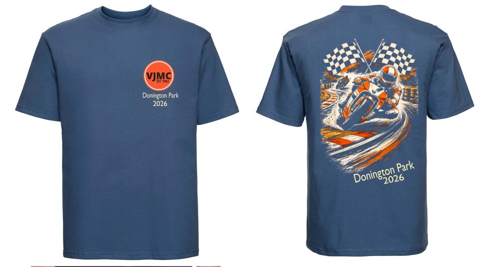 VJMC Donington 2026 tshirt tee 100% cotton