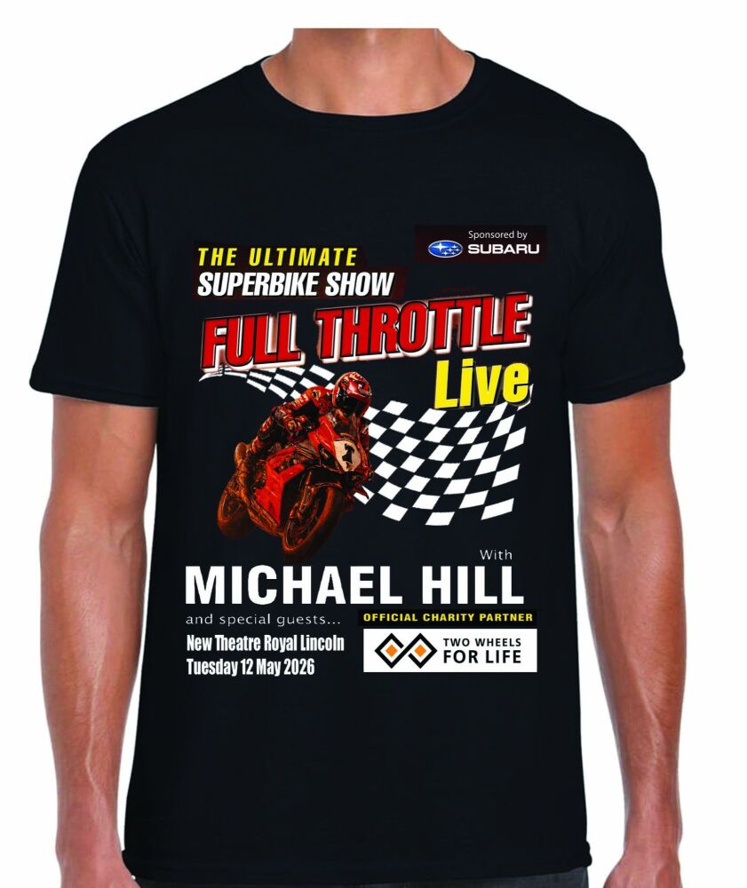 Full Throttle Live Ultimate Superbike Show Official Black Tee T-shirt 2