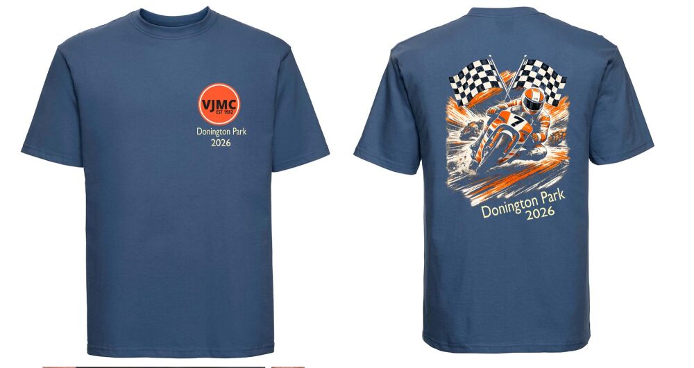 VJMC  Donington 2026 tshirt tee 100% cotton