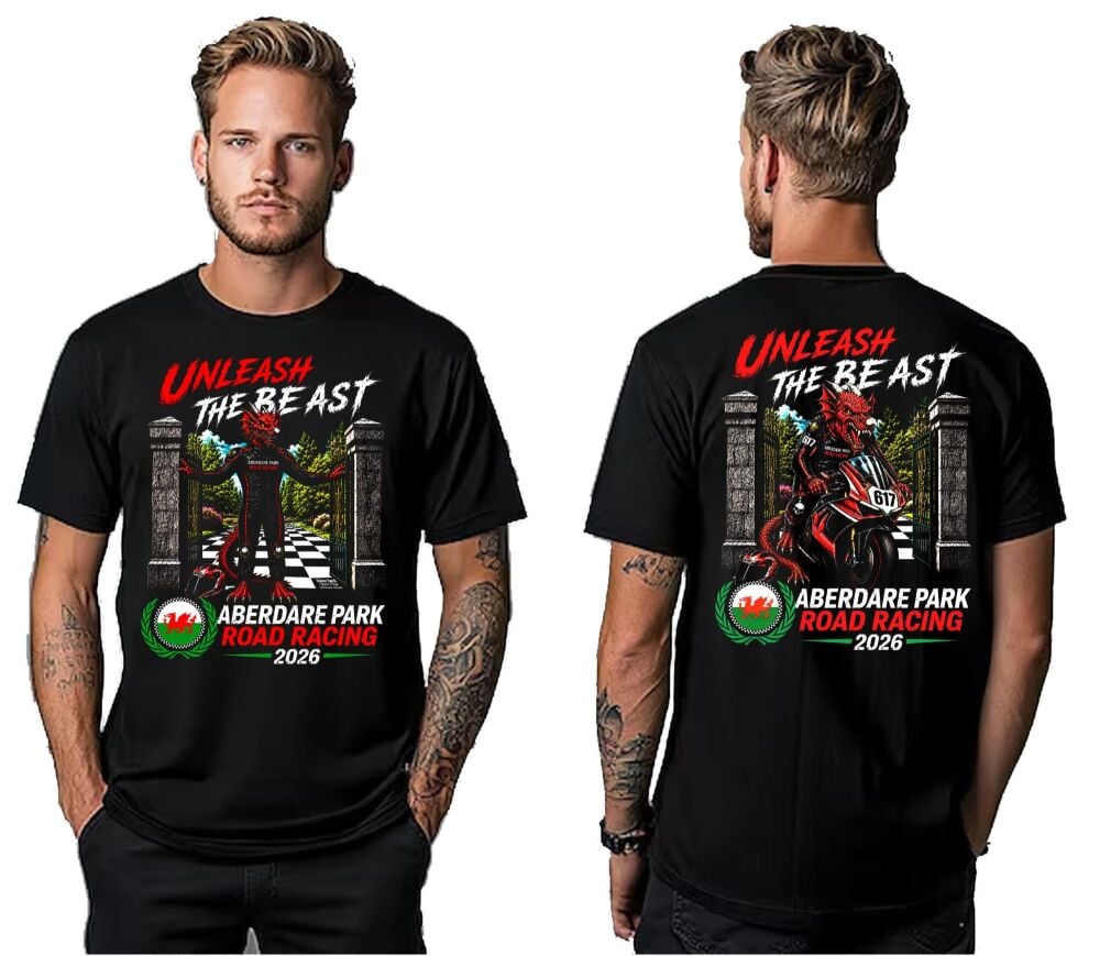 A. Aberdare Park Road Races official tee t-shirt black unisex 2026