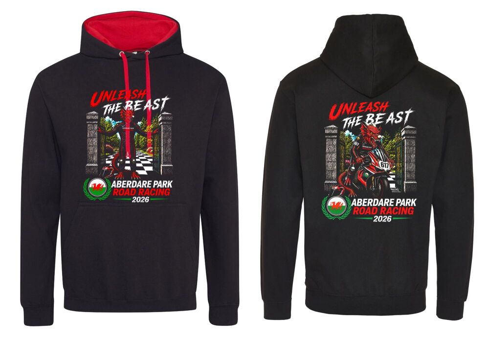 A. Aberdare Park Road Races official kangroo hoodie black unisex 2026