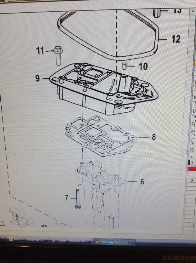 27-8M0000821 GASKET ITEM NUMBER 8 IN PICTURE
