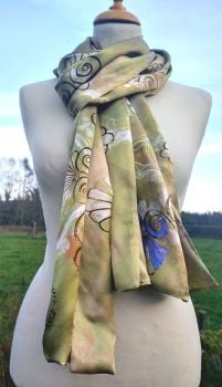 Aphrodite silk scarf wrap