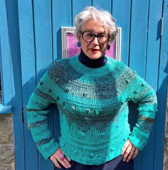 JADE DRAGON BOBBLE SWEATER