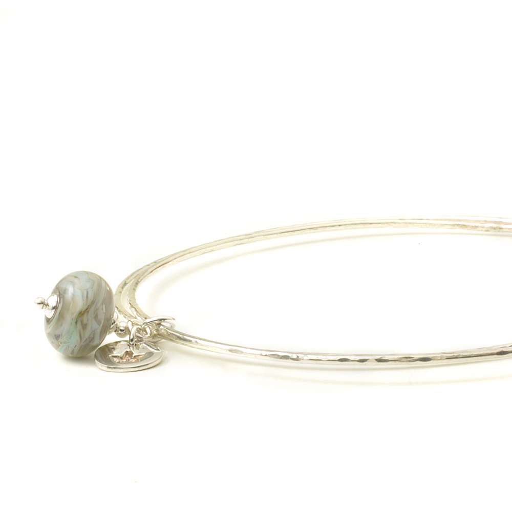 Storm Sterling Silver Charm Bangles