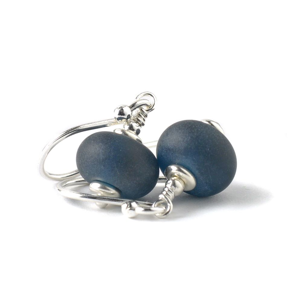 (WS) Pebble Collection Drop Earrings - Dark