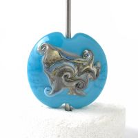 Turquoise Lampwork Focal Bead