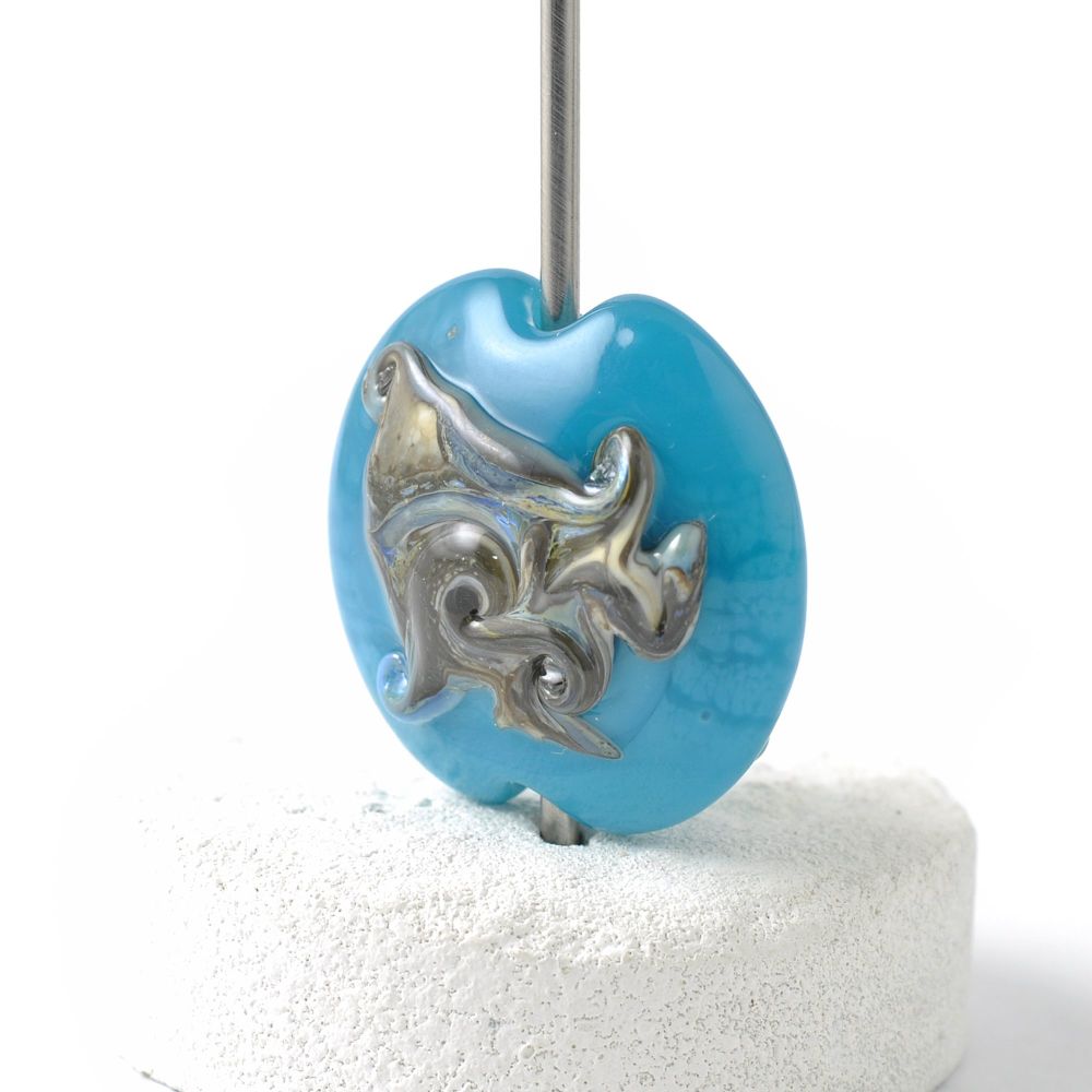 Turquoise Lampwork Focal Bead