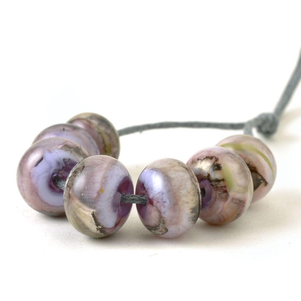 Light Purple Lampwork Beads