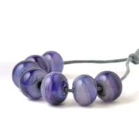 Rich Purple Handmade Lampwork Glass Beads