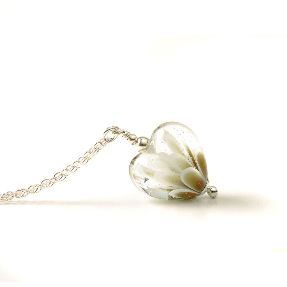 Little Glass Heart Necklace