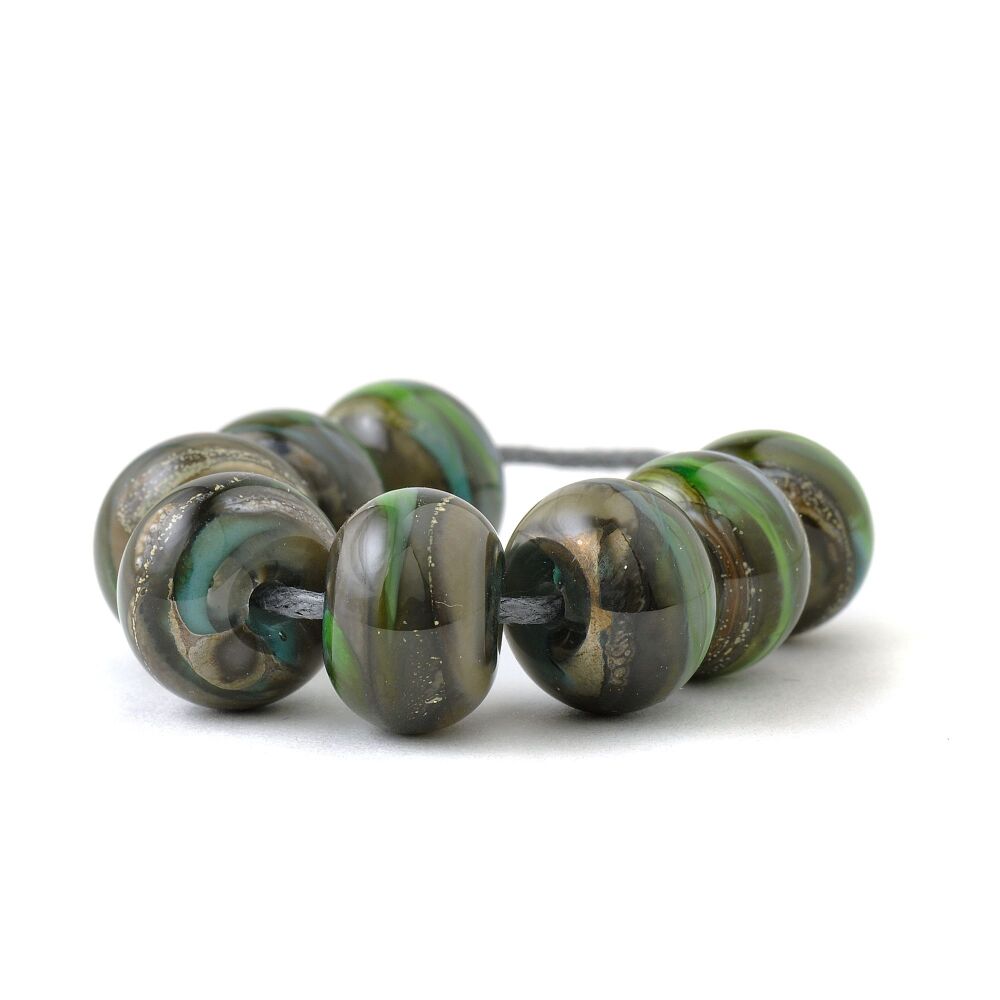 Snakes Pass Handmade Lampwork Glass Bead Set