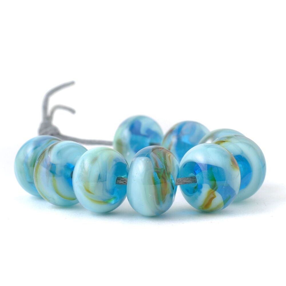 Rockpool Handmade Lampwork Glass Bead Set