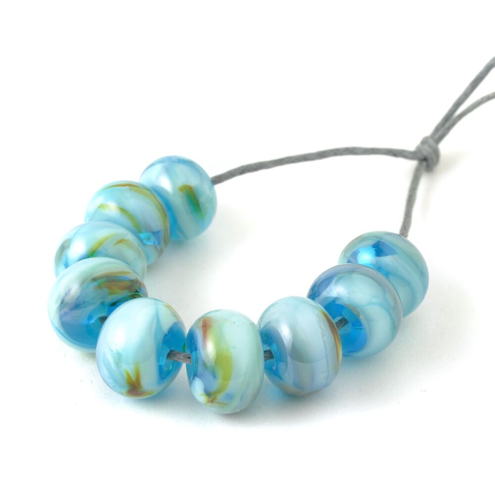 Rockpool Handmade Lampwork Glass Bead Set