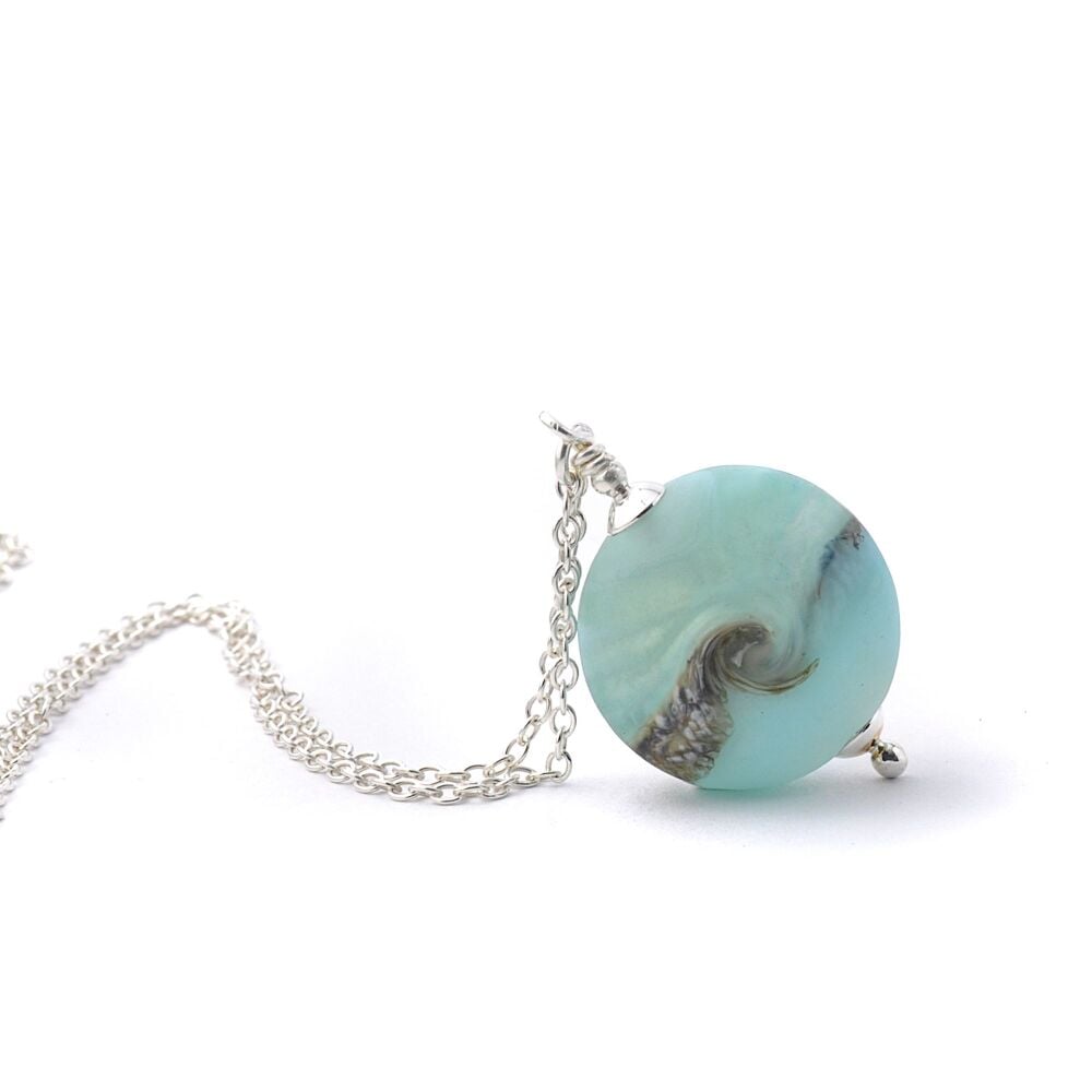 Tumbling Wave Small Coastal Pendant