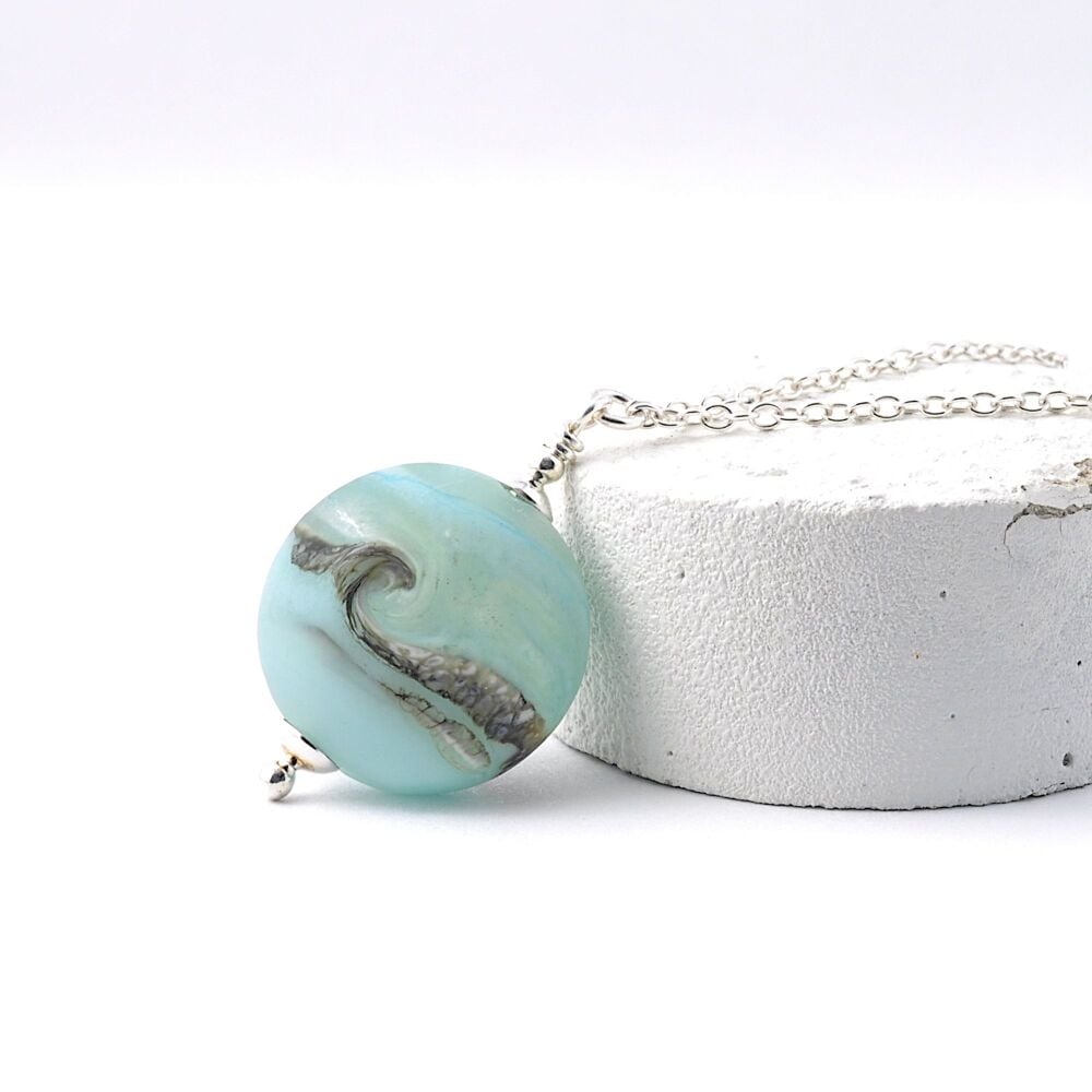 Tumbling Wave Small Coastal Pendant