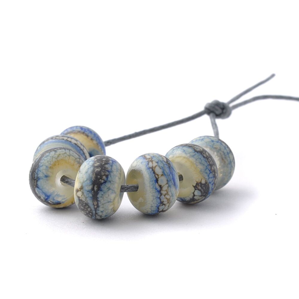 Shoreline Lampwork Glass Bead Set